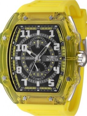 Invicta Yellow Sport Chronograph Watch Mens